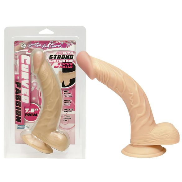 NMC 7.5 - Izliekts dabīgais dildo (19cm)