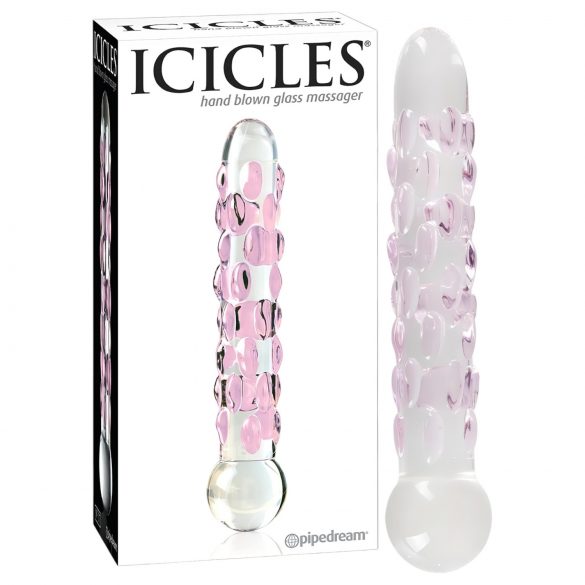 "Icicles No. 7 - pērļots stikla dildo"