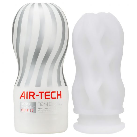 TENGA Air Tech Gentle - atkārtoti lietojams masturbators (balts)