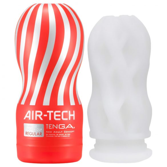 TENGA Air Tech Regular - vairākkārt lietojams masturbators (balts)