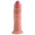 King Cock 9 - ar piesūcekņiem reālistisks dildo (23cm) - dabīgs