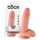 King Cock 7 sēklinieks dildo (18 cm) - dabīgs