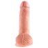 King Cock 7 sēklinieks dildo (18 cm) - dabīgs