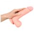 Medical - taisns medicīniskais silikona dildo (20cm) - dabīgs