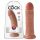 King Cock 8 dildo (20 cm) - tumša dabiska