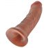 King Cock 8 dildo (20 cm) - tumša dabiska