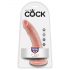 King Cock 7 dildo (18 cm) - naturāls