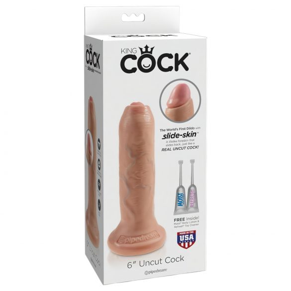 King Cock 6 - reālistisks dildo (15 cm) - dabīga krāsa