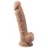 Silexd 7 - piesūcekņis dildo - 17,5 cm (dabīgs)