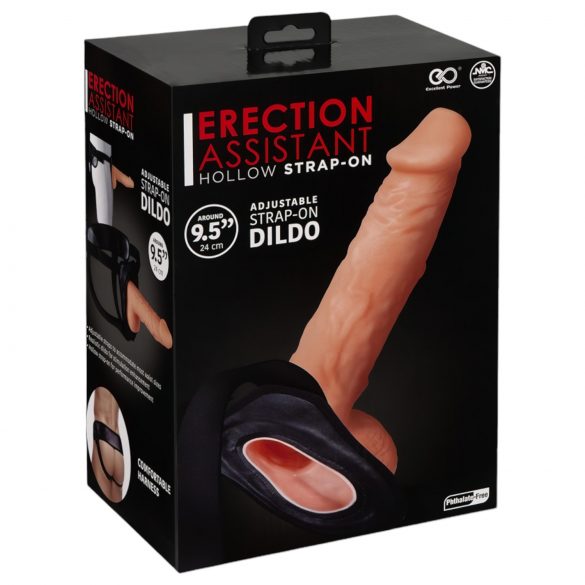 Erekcijas Asistents - dobā uzspraužamā dildo (dabīgs)