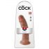 King Cock 9 - pie stiprināmā pamatnes realistisks dildo (23 cm) - tumšs dabīgs