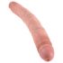 King Cock 12 Slim - reālistisks dubultais dildo (31 cm) - dabīgs