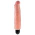 King Cock 7 Stiffy - ūdensizturīgs, reālistisks vibrators (18 cm) - dabīgs