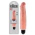 King Cock 7 Stiffy - ūdensizturīgs, reālistisks vibrators (18 cm) - dabīgs