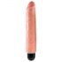 King Cock 10 Stiffy - ūdensnecaurlaidīgs, reālistisks vibrators (25 cm) - dabīgs