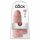 King Cock 9 Chubby - ar piesūcekņa pamatni, ar sēkliniekiem dildo (23cm) - dabīgs