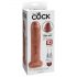 King Cock 7 - reālistisks dildo (18 cm) - tumšs dabīgs