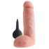 King Cock 8 - dzīves izmēra šļakstošais dildo (20cm) - dabīgs