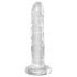 King Cock Clear 6 - piesūcekņa dildo (15cm)