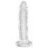 King Cock Clear 6 - piesūcekņa dildo (15cm)