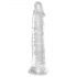 King Cock Clear 8 - piepiedu pamatne, liels dildo (20 cm)