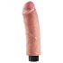 King Cock 8 - līkams elastīgais vibrators (25cm)