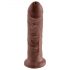 King Cock 8 dildo (20 cm) - brūns.