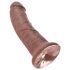 King Cock 8 dildo (20 cm) - brūns.