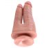 King Cock Double Penetrator - reālistisks dubultais dildo (neitrāls)