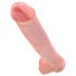 King Cock 15 - piesūcekņa, ar sēkliniekiem dildo (38cm) - dabīga krāsa