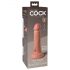 King Cock Elite 6 - ar piesūcekni, reālistisks dildo (15cm) - naturāls