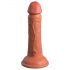 King Cock Elite 6 - piesūceknis, reālistisks dildo (15 cm) - tumšs