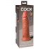 King Cock Elite 8 - piesūceknis dildo (20 cm) - tumši dabisks