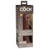 King Cock Elite 8 - piesūceknis, reālistisks dildo (20cm) - brūns