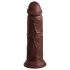 King Cock Elite 8 - piesūceknis, reālistisks dildo (20cm) - brūns