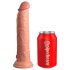 King Cock Elite 9 - piesūcekņa, reālistisks dildo (23 cm) - dabīgs