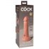 King Cock Elite 6 - ar piesūcekņa pamatni, reālistisks vibrators 15 cm (tumši dabīgs)