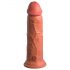 King Cock Elite 8 - piesūceknis, reālistisks vibrators 20 cm (tumši naturāls)