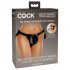 King Cock Elite Beginner's Body Dock - melns stiprināms strapons iesācējiem