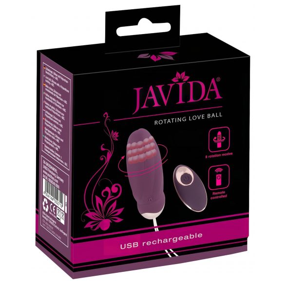 Javida - radiovadāms rotējošs pērlīšu vibrators (violets)