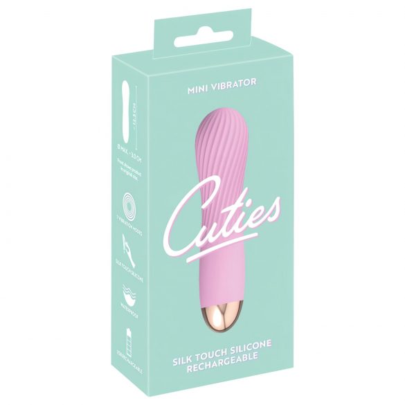 Cuties Mini - akumulatora, ūdensizturīgs spirāles vibrators (rozā)