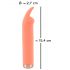 You2Toys peachy! mini bunny - uzlādējams klitora vibrators ar zaķīti (persiku)