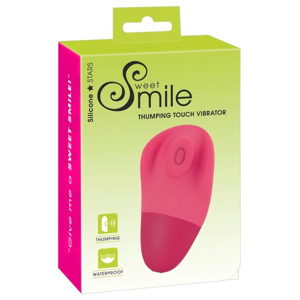 SMILE Thumping Touch - akumulatora, impulsīvā klitora vibrators (rozā)