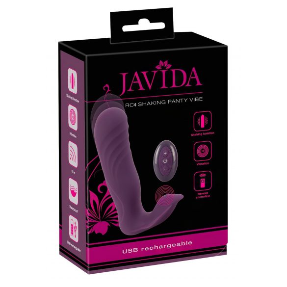 Javida RC - radio vadības, 2 funkciju klitora vibrators (violets)