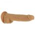 Naked Addiction Thrusting 9 - radiostiepjamais, durtspējīgs vibrators - tumšs (23cm)