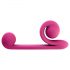 Snail Vibe Duo - uzlādējams, 3in1 stimulācijas vibrators (rozā)