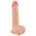 Nature Skin - dildo ar ādu - 19cm (dabīgs)