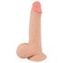 Nature Skin - dildo ar ādu - 19cm (dabīgs)