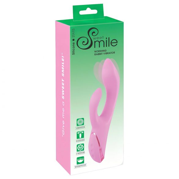 SMILE Nodding - akumulators, klitorisa stimulators, klanvājīgs vibrators (rozā)