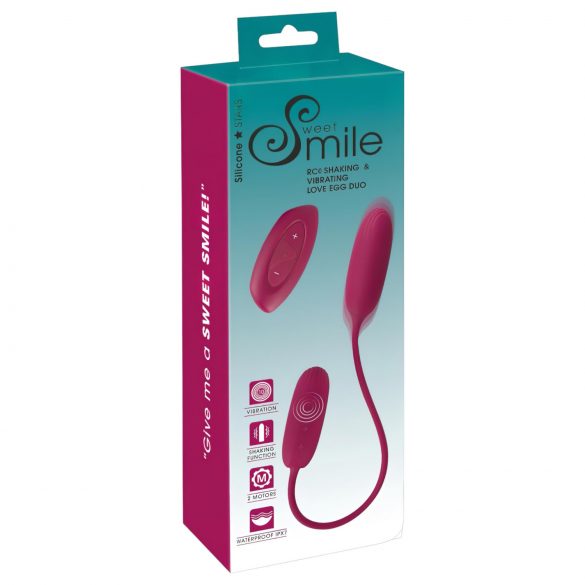 Smile Love Egg Duo - vibrācijas ola (dibens+vagīna)